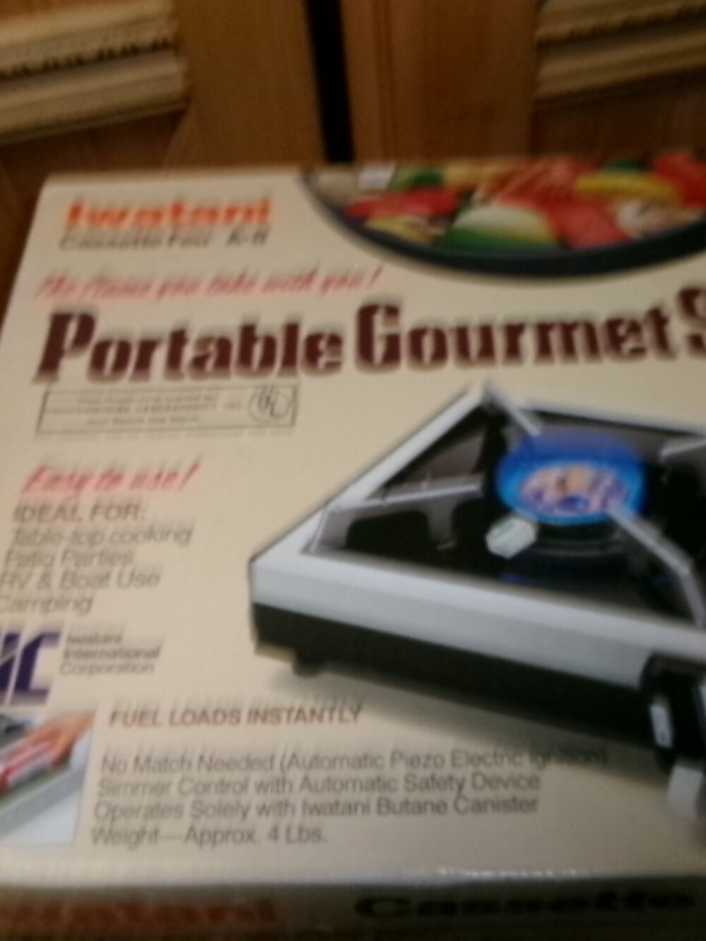 Newf Iwantani Cassette A8 portable stove instant fuel load for boating camping